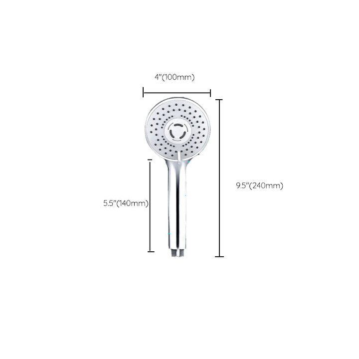 Lisslune | Contemporary Handheld Shower Head Adjustable Spray Pattern Silver Shower Head