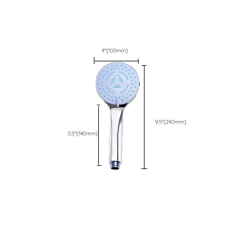 Lisslune | Contemporary Handheld Shower Head Adjustable Spray Pattern Silver Shower Head