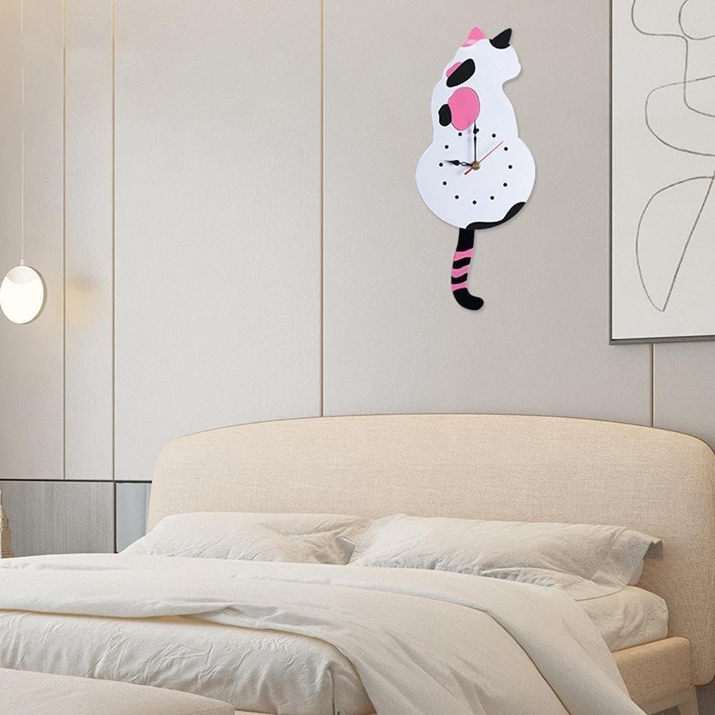 Lisslune | Creative Cute Cat Clock With A Movable Tail