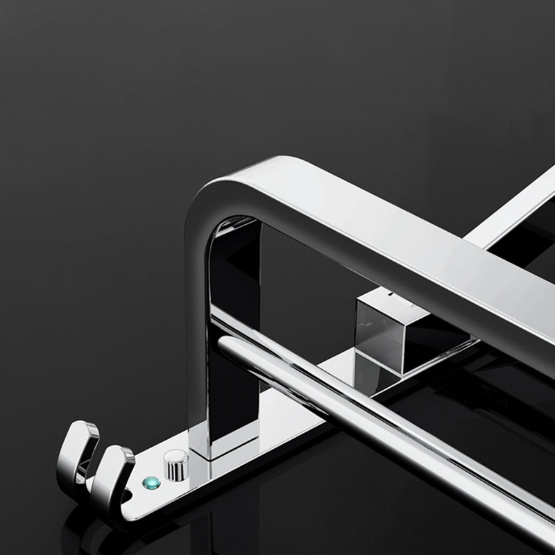 Lisslune | Modern Bathroom Accessory Set Silver Metal Bathroom Accessory
