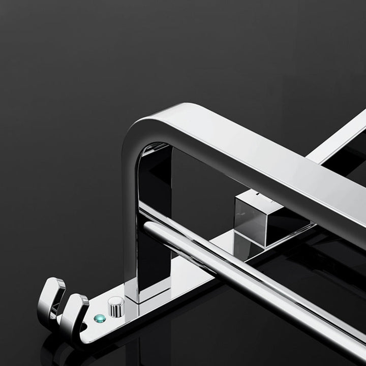 Lisslune | Modern Bathroom Accessory Set Silver Metal Bathroom Accessory