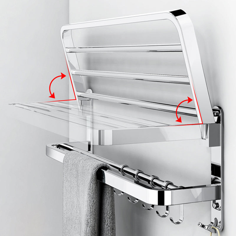 Lisslune | Modern Bathroom Accessory Set Silver Metal Bathroom Accessory