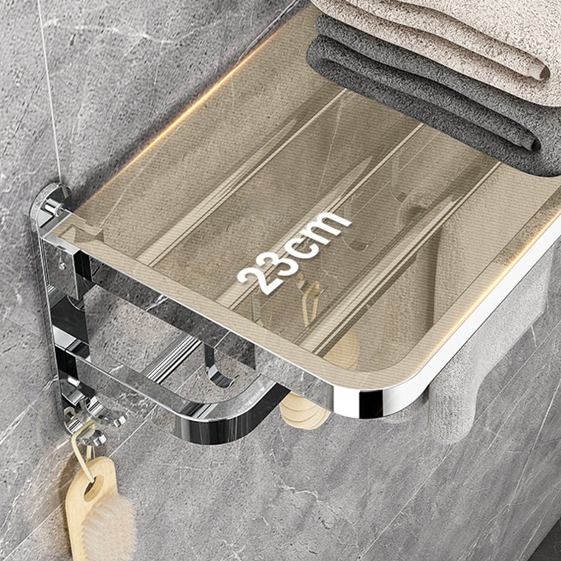 Lisslune | Modern Bathroom Accessory Set Silver Metal Bathroom Accessory