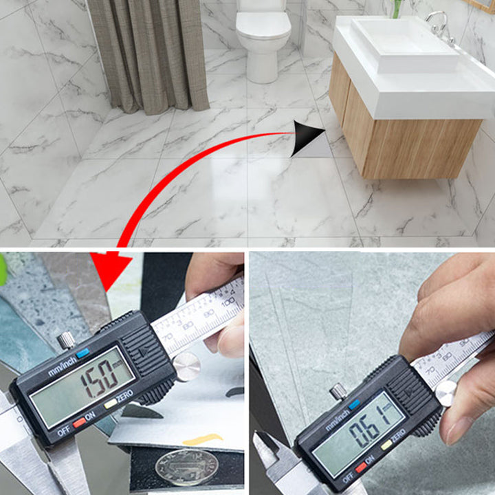 Lisslune | Modern PVC Peel and Stick Tile Floor Marble Look Mold Resistant Vinyl Tiles