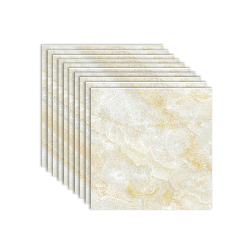Lisslune | Modern PVC Peel and Stick Tile Floor Marble Look Mold Resistant Vinyl Tiles