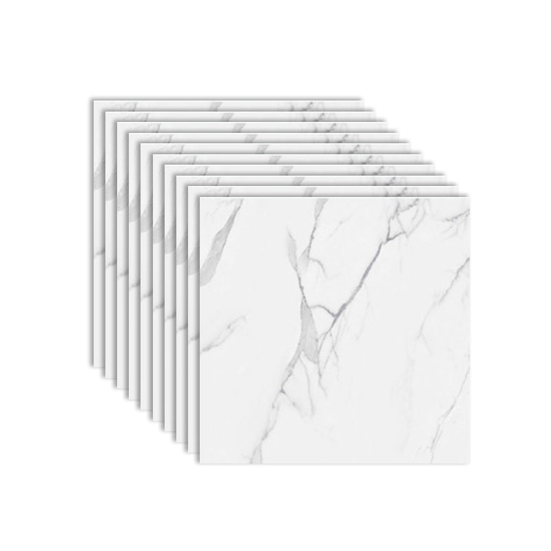 Lisslune | Modern PVC Peel and Stick Tile Floor Marble Look Mold Resistant Vinyl Tiles