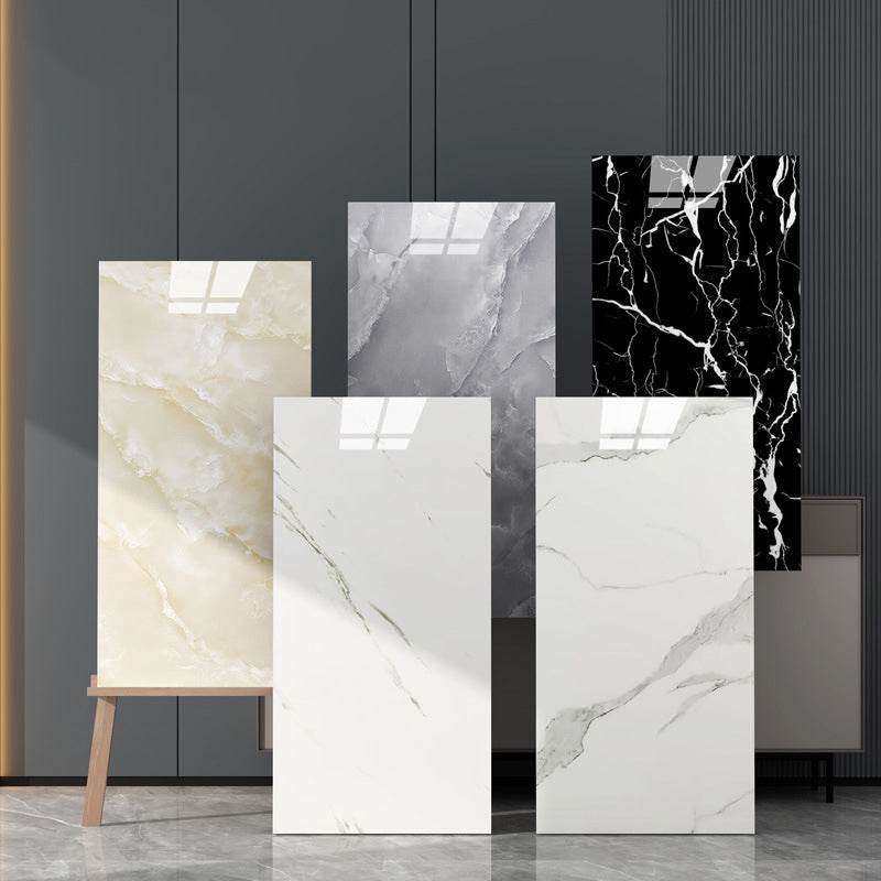 Lisslune | Floor Wall Tiles Marble Pattern Wallpaper Rectangular Bathroom Kitchen Wallpaper