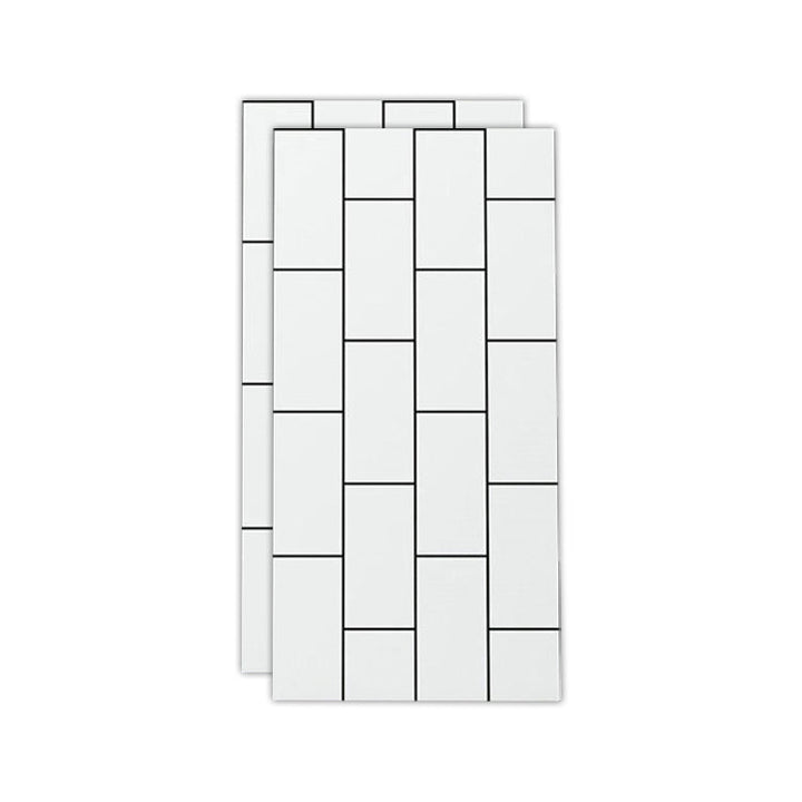 Lisslune | Floor Wall Tiles Marble Pattern Wallpaper Rectangular Bathroom Kitchen Wallpaper
