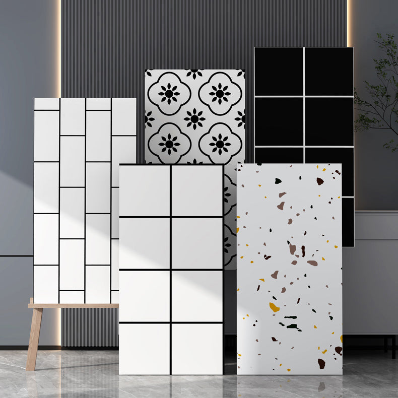 Lisslune | Floor Wall Tiles Marble Pattern Wallpaper Rectangular Bathroom Kitchen Wallpaper