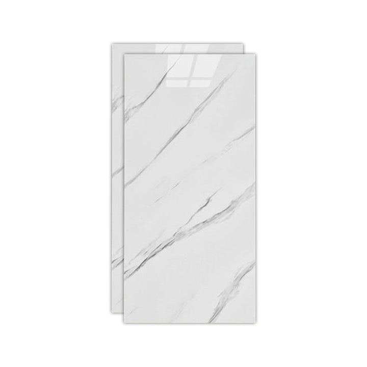 Lisslune | Floor Wall Tiles Marble Pattern Wallpaper Rectangular Bathroom Kitchen Wallpaper