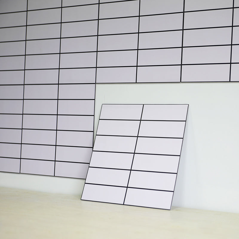 Lisslune | Tile Stripping & Sticking Rectangle White Plastic Waterproof Tile Stripping & Sticking for Shower 10-Pack