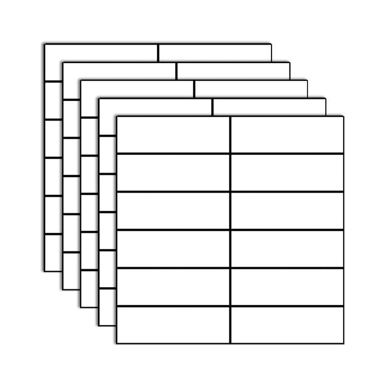 Lisslune | Tile Stripping & Sticking Rectangle White Plastic Waterproof Tile Stripping & Sticking for Shower 10-Pack