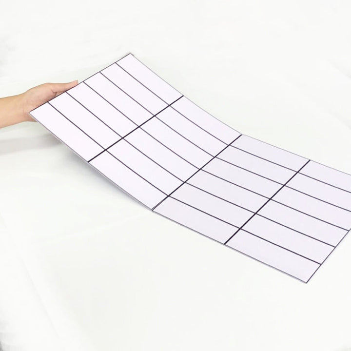 Lisslune | Tile Stripping & Sticking Rectangle White Plastic Waterproof Tile Stripping & Sticking for Shower 10-Pack