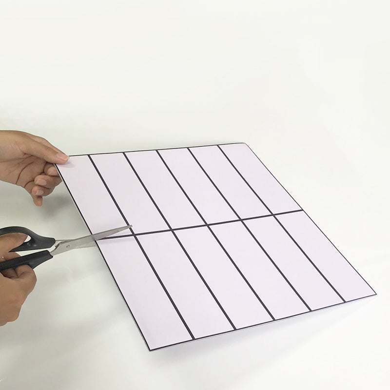 Lisslune | Tile Stripping & Sticking Rectangle White Plastic Waterproof Tile Stripping & Sticking for Shower 10-Pack
