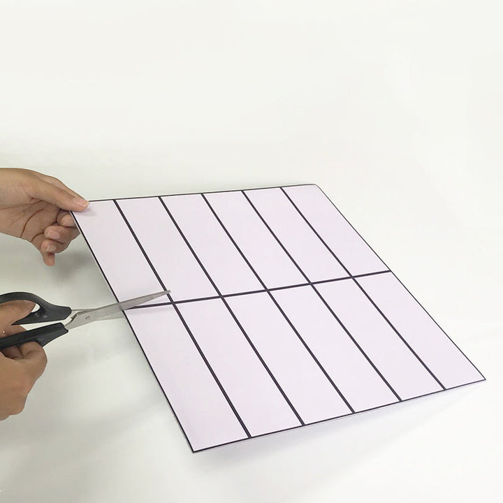 Lisslune | Tile Stripping & Sticking Rectangle White Plastic Waterproof Tile Stripping & Sticking for Shower 10-Pack
