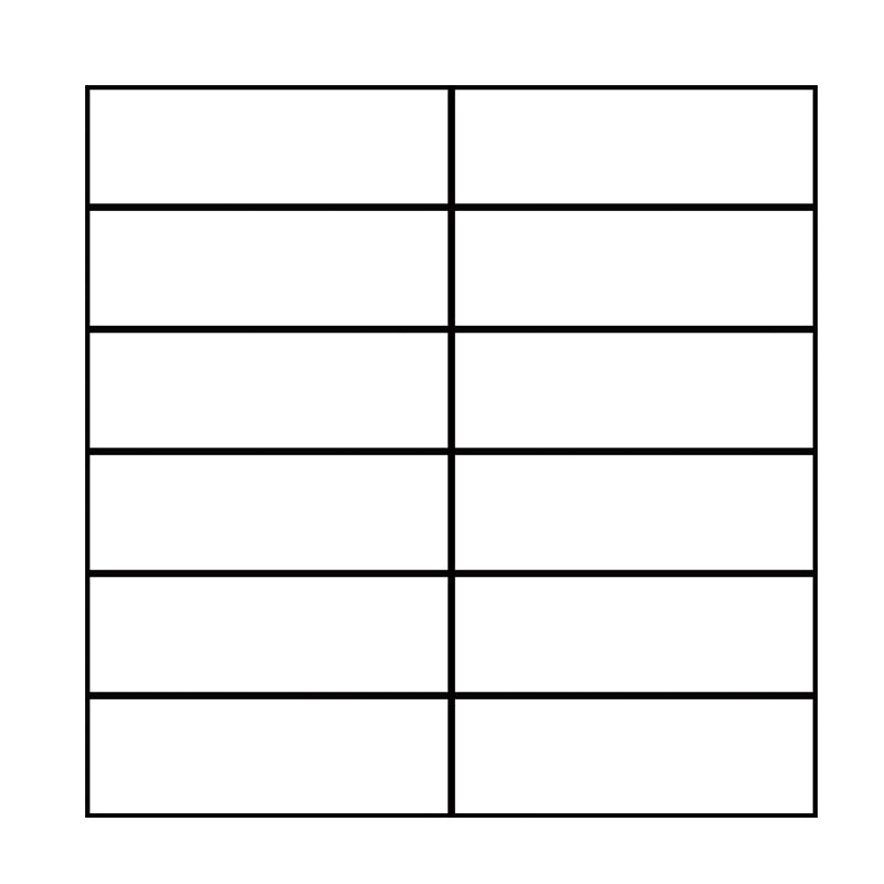 Lisslune | Tile Stripping & Sticking Rectangle White Plastic Waterproof Tile Stripping & Sticking for Shower 10-Pack