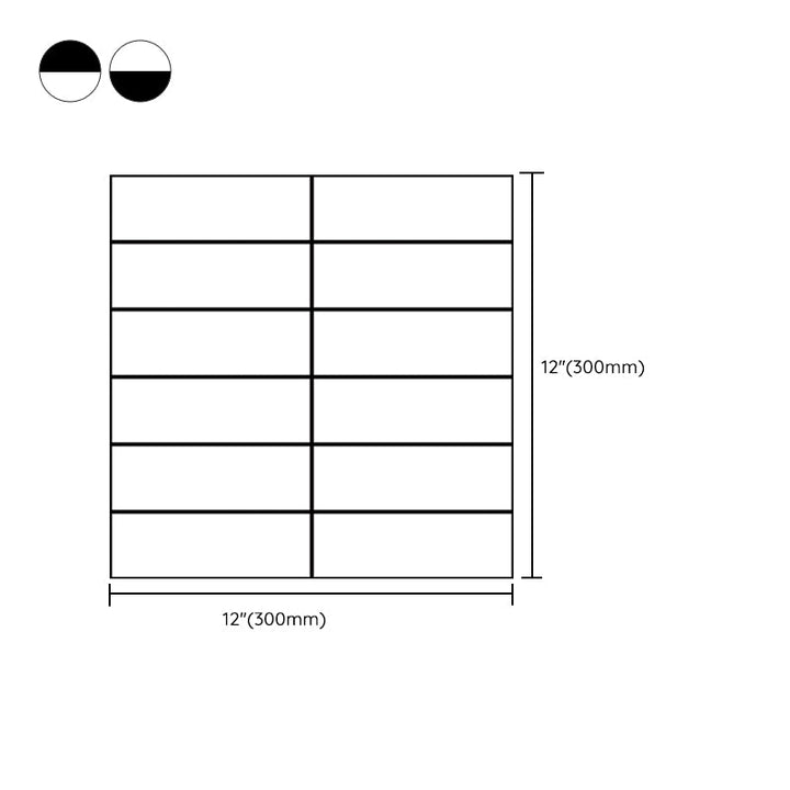 Lisslune | Tile Stripping & Sticking Rectangle White Plastic Waterproof Tile Stripping & Sticking for Shower 10-Pack