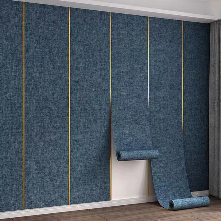 Lisslune | Modern Style Linen Wall Panel Living Room Removable Wall Covering