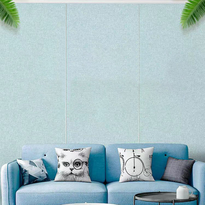Lisslune | Modern Style Linen Wall Panel Living Room Removable Wall Covering