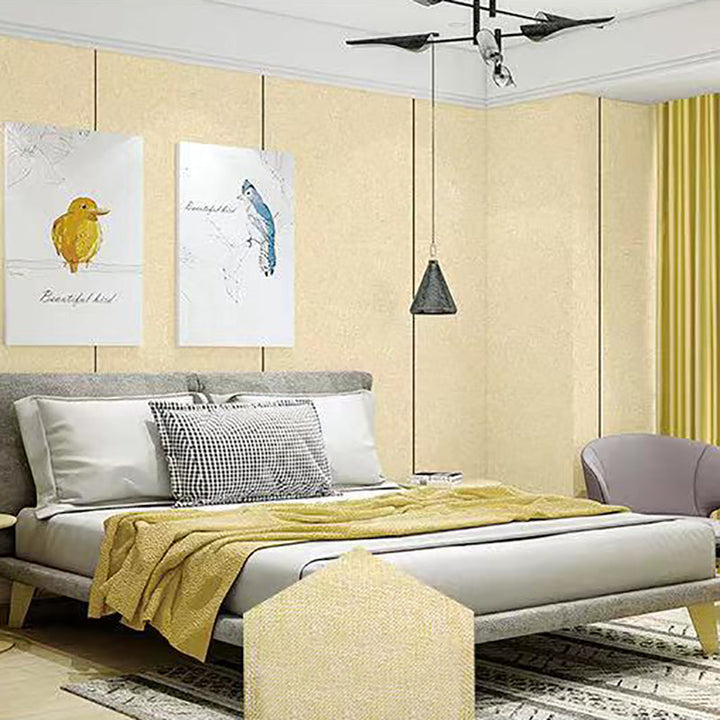 Lisslune | Modern Style Linen Wall Panel Living Room Removable Wall Covering
