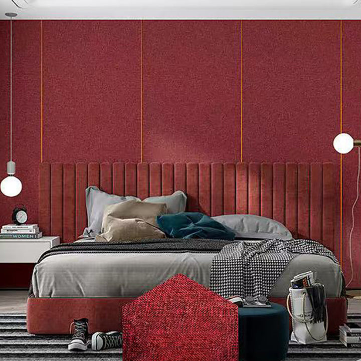 Lisslune | Modern Style Linen Wall Panel Living Room Removable Wall Covering