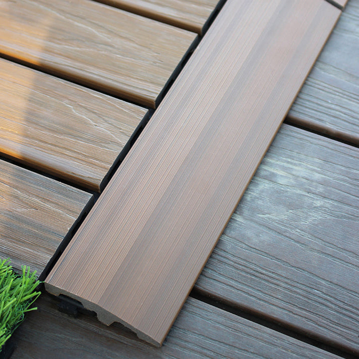 Lisslune | Deck Plank drilled hardwood tiles exterior flooring