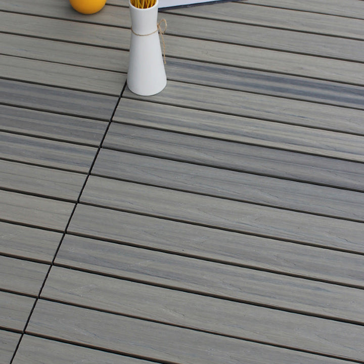 Lisslune | Deck Plank drilled hardwood tiles exterior flooring