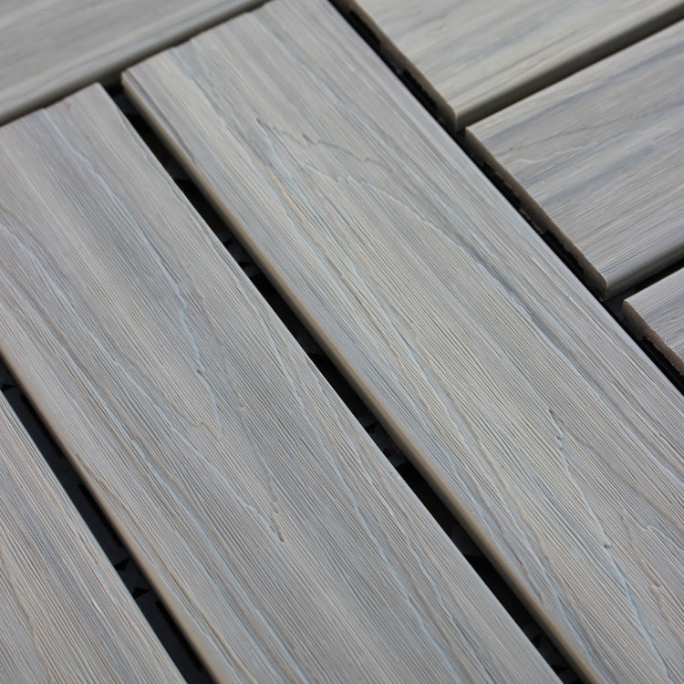 Lisslune | Deck Plank drilled hardwood tiles exterior flooring