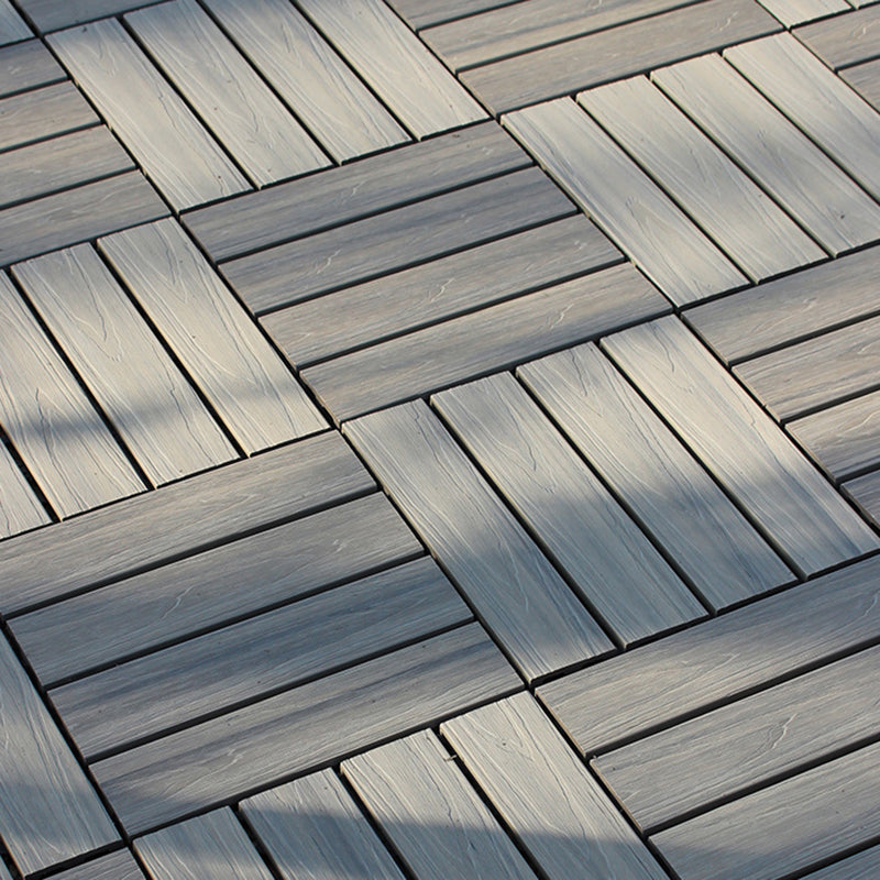 Lisslune | Deck Plank drilled hardwood tiles exterior flooring