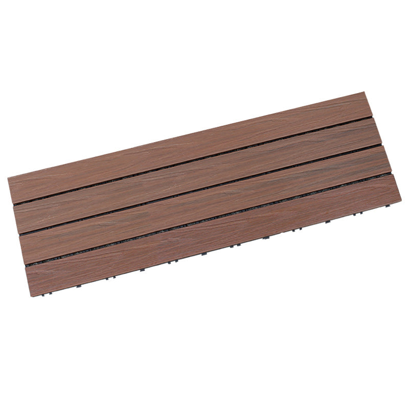 Lisslune | Deck Plank drilled hardwood tiles exterior flooring