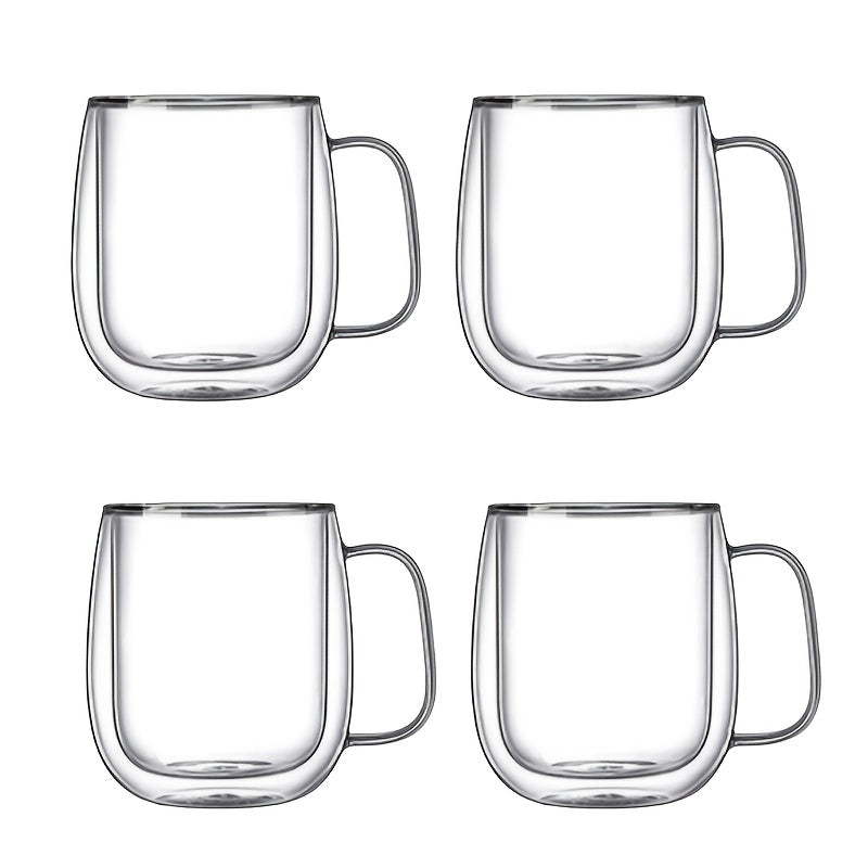 Lisslune | ThermoSip Double-walled Glass Mug – Borosilicate Glass, Heat Resistant & Elegant