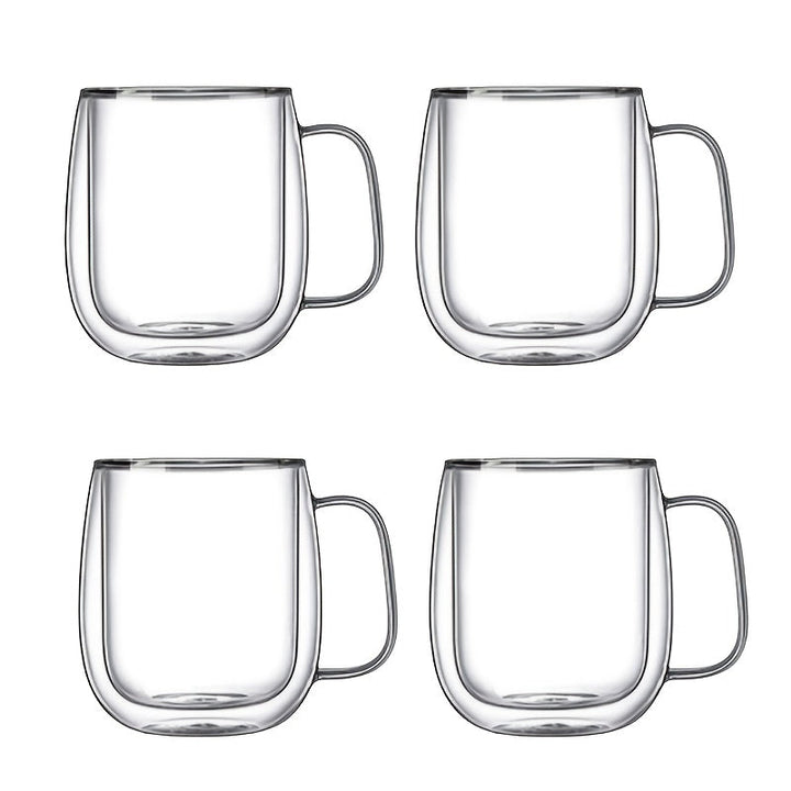 Lisslune | ThermoSip Double-walled Glass Mug – Borosilicate Glass, Heat Resistant & Elegant