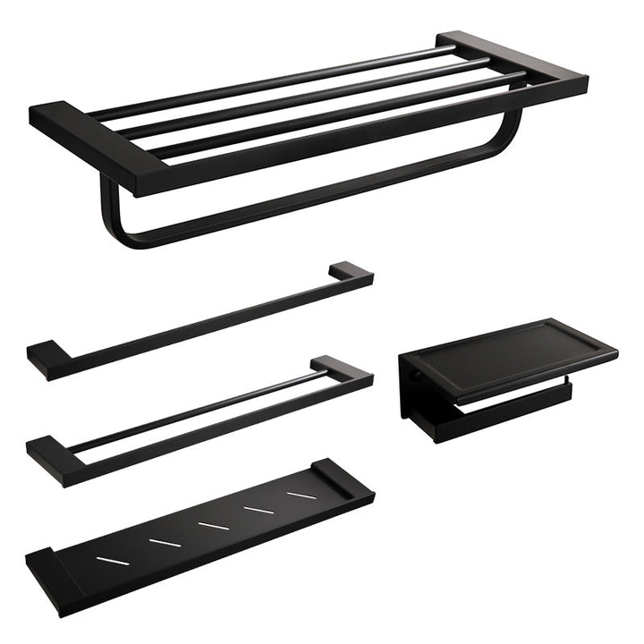 Lisslune | Traditional Bathroom Accessories Hardware Set in Black Metal
