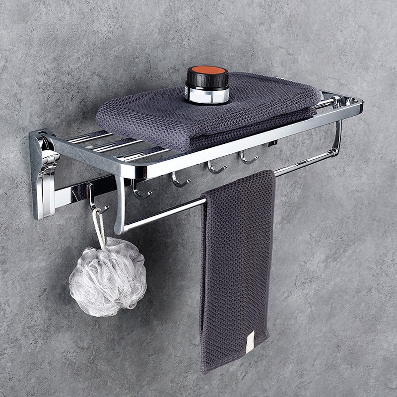 Lisslune | Contemporary Bathroom Accessories Hardware Set in Silver with Soap Dish
