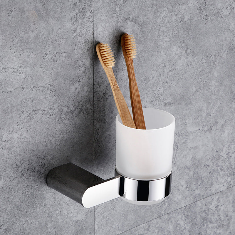 Lisslune | Contemporary Bathroom Accessories Hardware Set in Silver with Soap Dish
