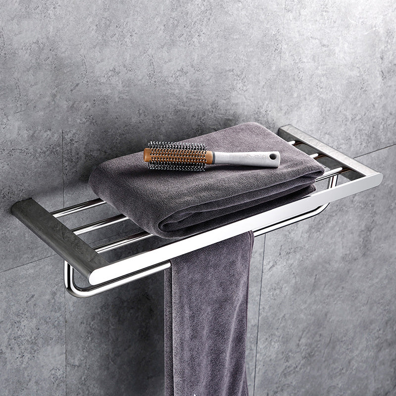 Lisslune | Contemporary Bathroom Accessories Hardware Set in Silver with Soap Dish