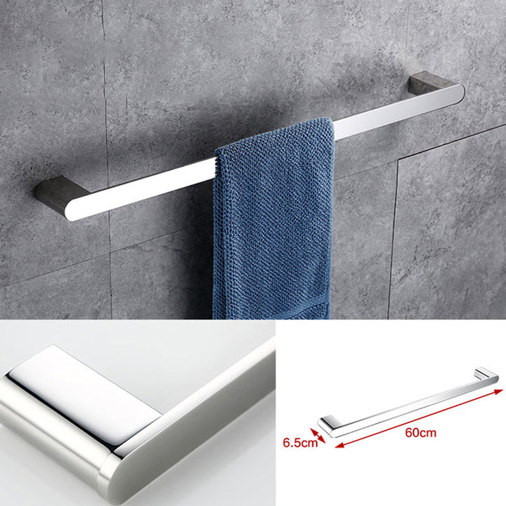 Lisslune | Contemporary Bathroom Accessories Hardware Set in Silver with Soap Dish