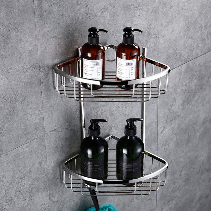 Lisslune | Contemporary Bathroom Accessories Hardware Set in Silver with Soap Dish