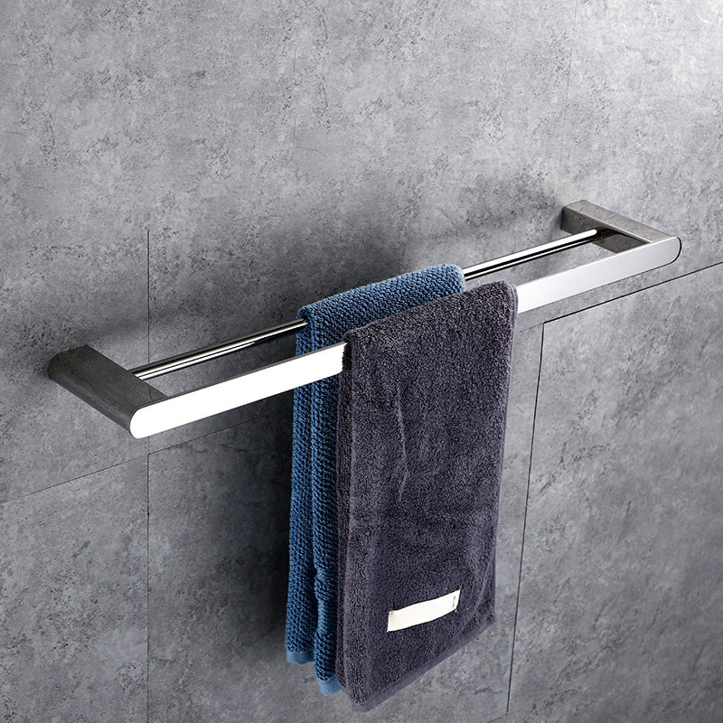 Lisslune | Contemporary Bathroom Accessories Hardware Set in Silver with Soap Dish