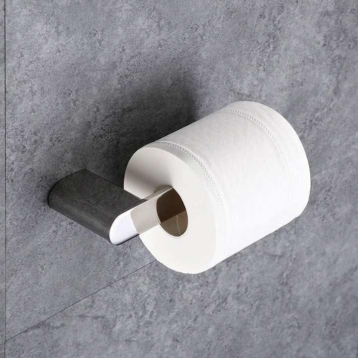 Lisslune | Contemporary Bathroom Accessories Hardware Set in Silver with Soap Dish