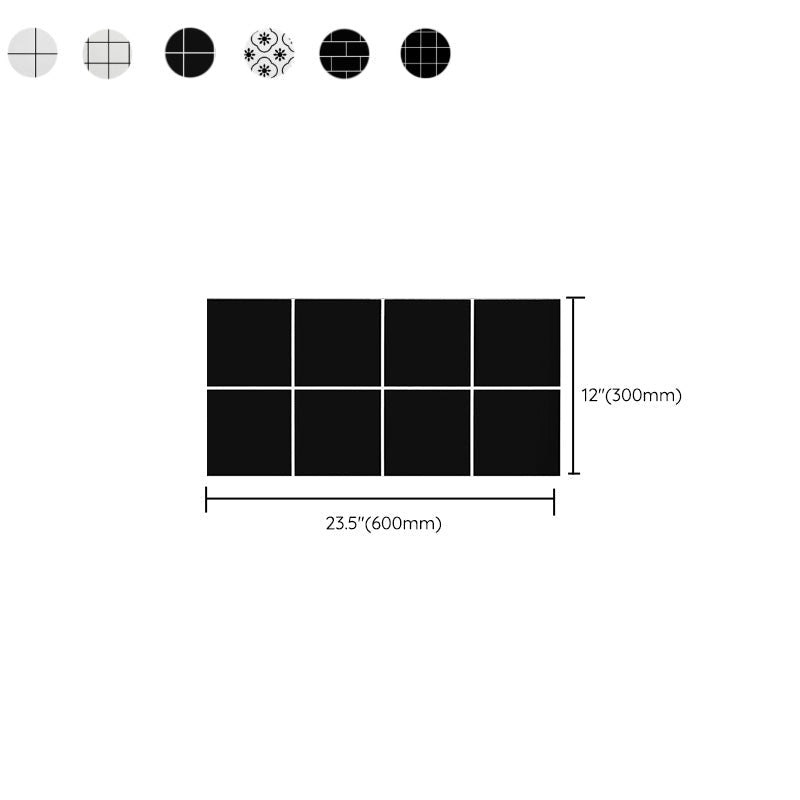 Lisslune | Single Tile Wallpaper Peel and Stick Wall Tile with Rectangular Shape