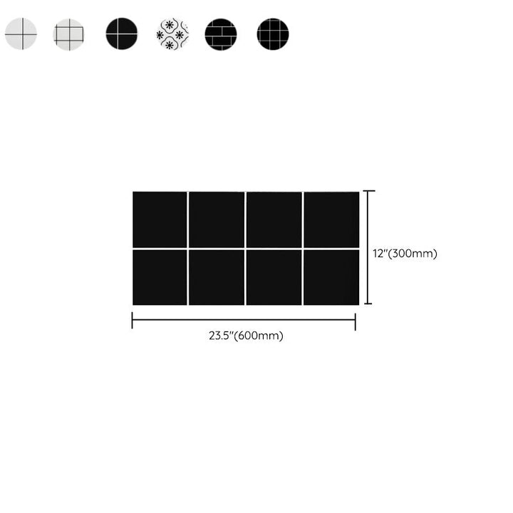 Lisslune | Single Tile Wallpaper Peel and Stick Wall Tile with Rectangular Shape