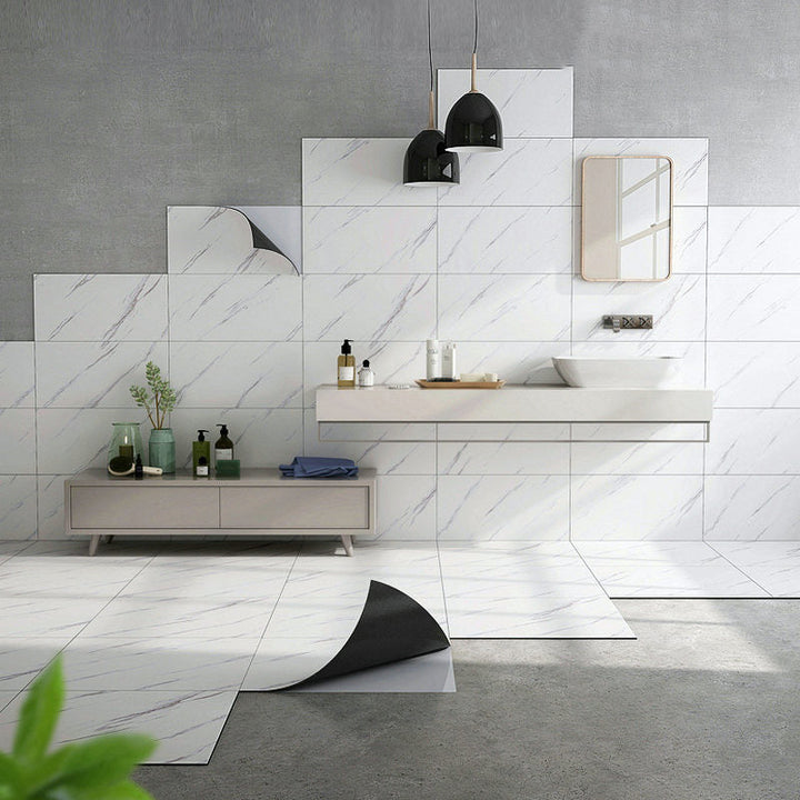 Lisslune | Single Tile Wallpaper Modern PVC Peel and Stick Tile with Rectangular Shape