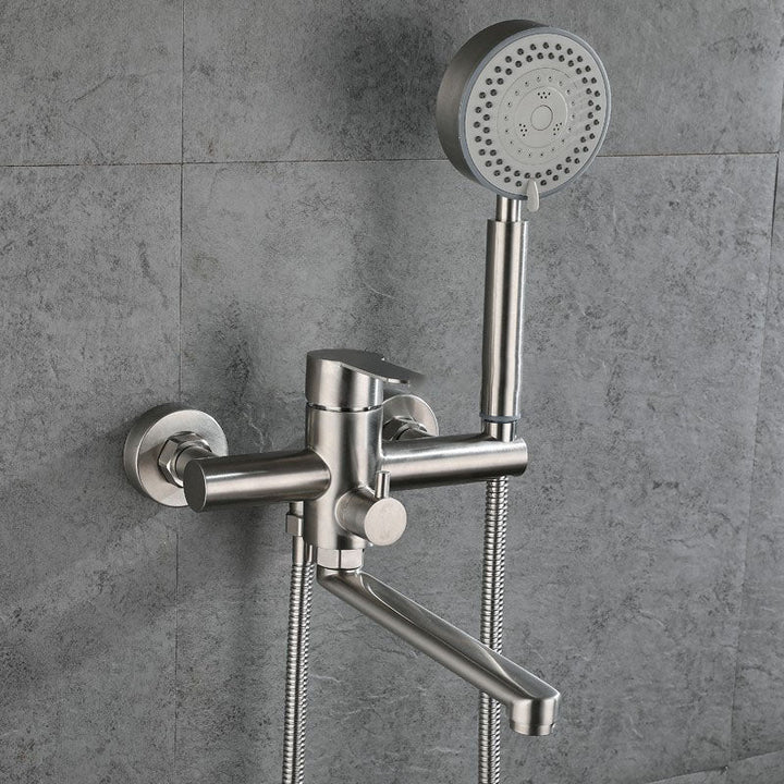 Lisslune | Bathroom Bathtub Faucet Lever Handheld Shower Bathtub Faucet