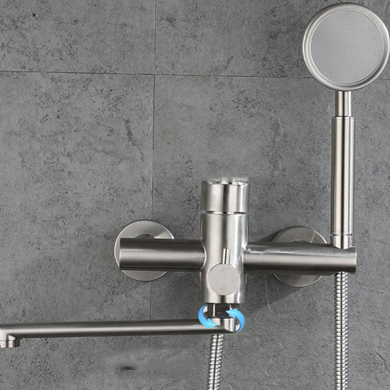 Lisslune | Bathroom Bathtub Faucet Lever Handheld Shower Bathtub Faucet