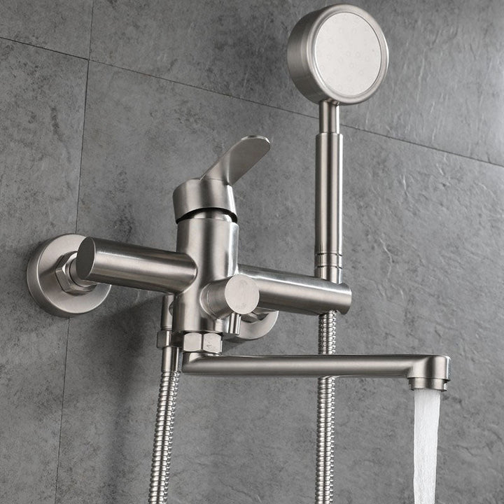 Lisslune | Bathroom Bathtub Faucet Lever Handheld Shower Bathtub Faucet
