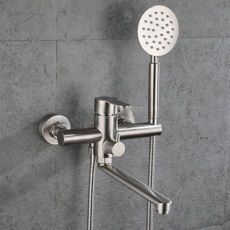 Lisslune | Bathroom Bathtub Faucet Lever Handheld Shower Bathtub Faucet