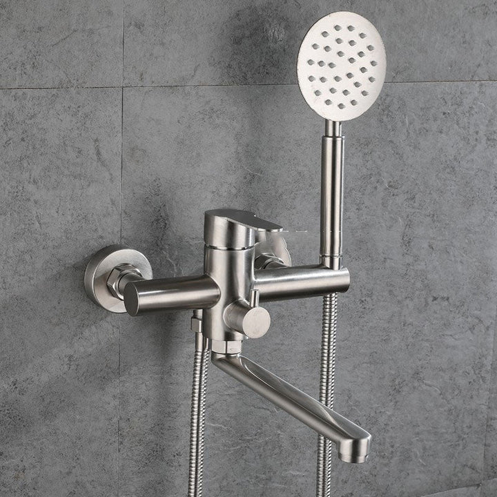 Lisslune | Bathroom Bathtub Faucet Lever Handheld Shower Bathtub Faucet