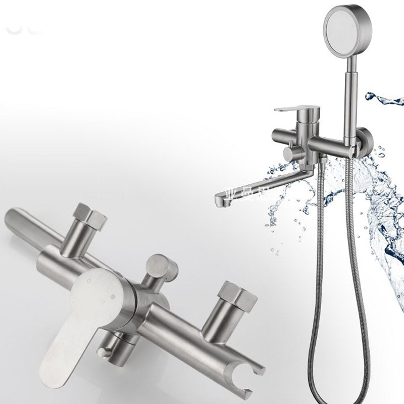 Lisslune | Bathroom Bathtub Faucet Lever Handheld Shower Bathtub Faucet