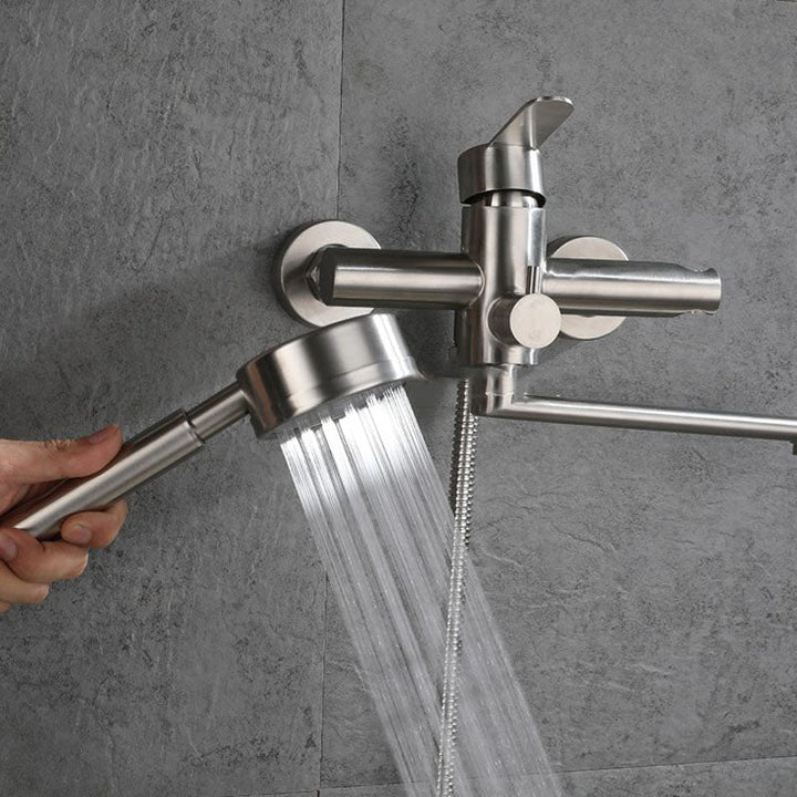 Lisslune | Bathroom Bathtub Faucet Lever Handheld Shower Bathtub Faucet
